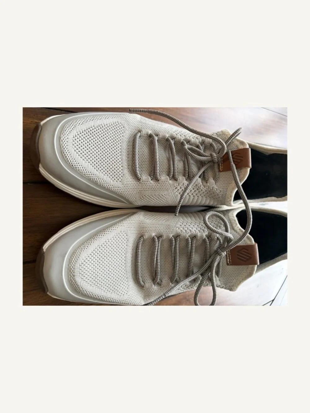 Johnston & Murphy Amherst Knit U-Throat Shoes Men’s 10 Cream